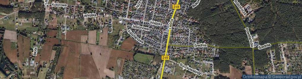 Zdjęcie satelitarne Akacjowa ul.